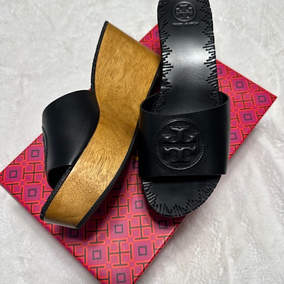 Tory Burch Patty Wedge Slide - Picture 1 of 5